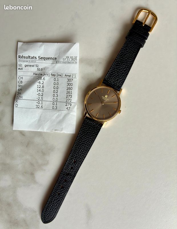 Bracelet De Montre Vintage Universal Genève Marron 12 Mm Pour Collection Ou Remplacement - Occasion