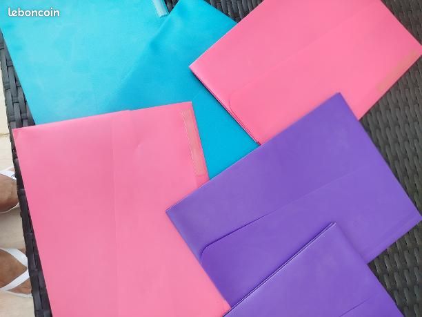 Chemises, pochettes de rangement plastique à rabat (image 3)