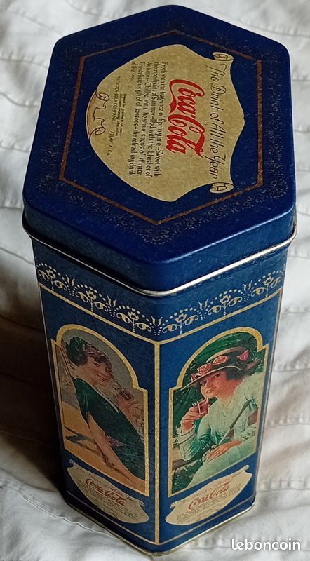 Boite Coca-Cola vintage en métal. Taille 15x8 cm (image 3)