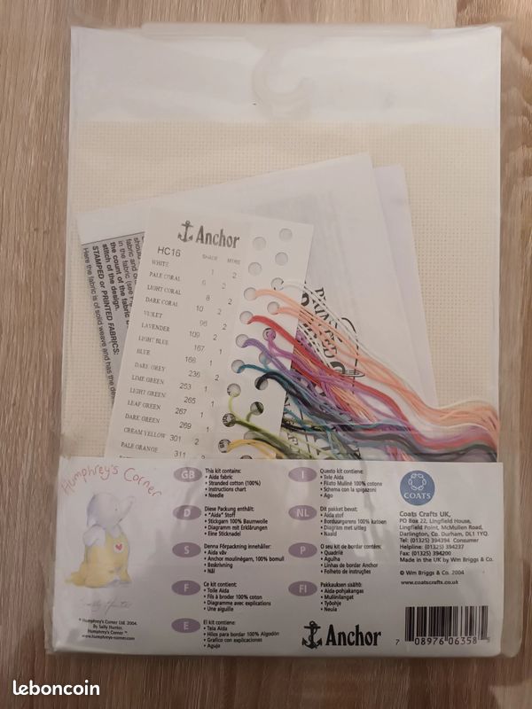 Kit broderie. Point. De croix Bambi - Loisirs créatifs