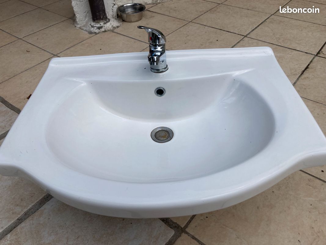 Lot de 2 lavabos pour salle de bain (image 1)