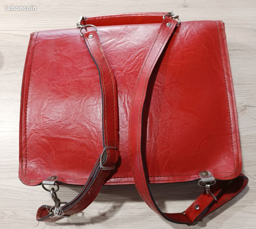 Vintage, Sacoche, sac à main Kitch, ancien cartable Vintage