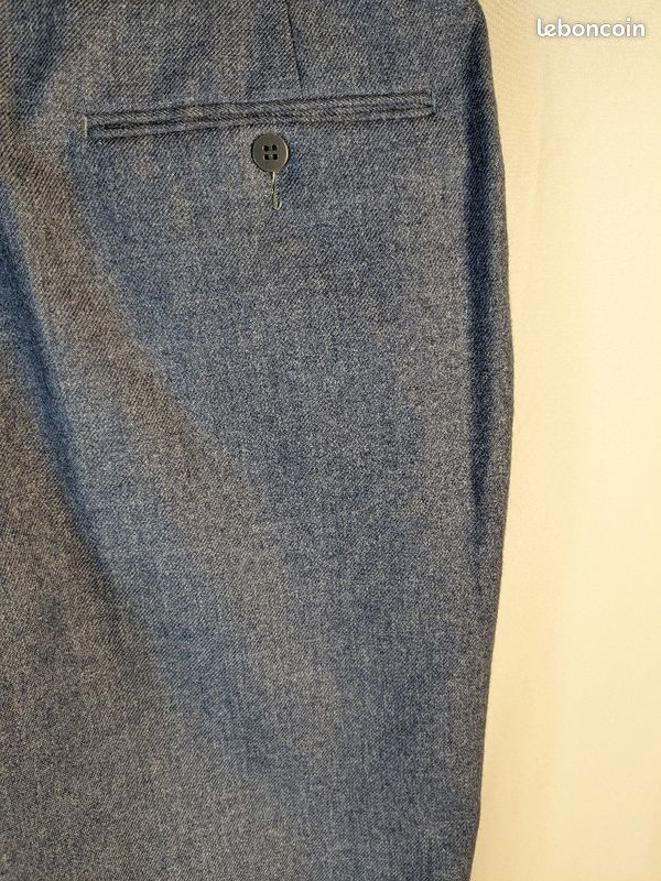 Pantalon Eural Tergal Bleu Années 70 Taill 48 Vêtements