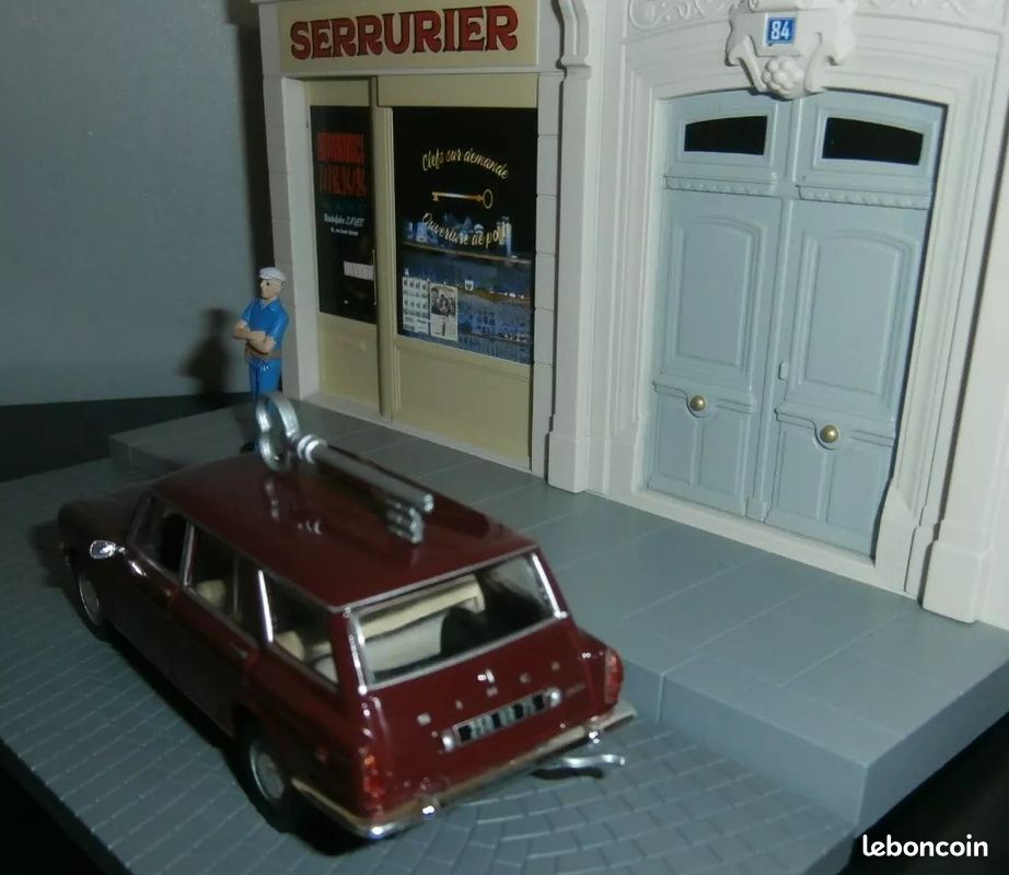SIMCA 1501 Spéciale BREAK + diorama L'Intervention du serrurier - 1/43 - Neuf en Boite d'origine non déballé - COLLECTION VEHICULES UTILITAIRES N° 8 (image 8)