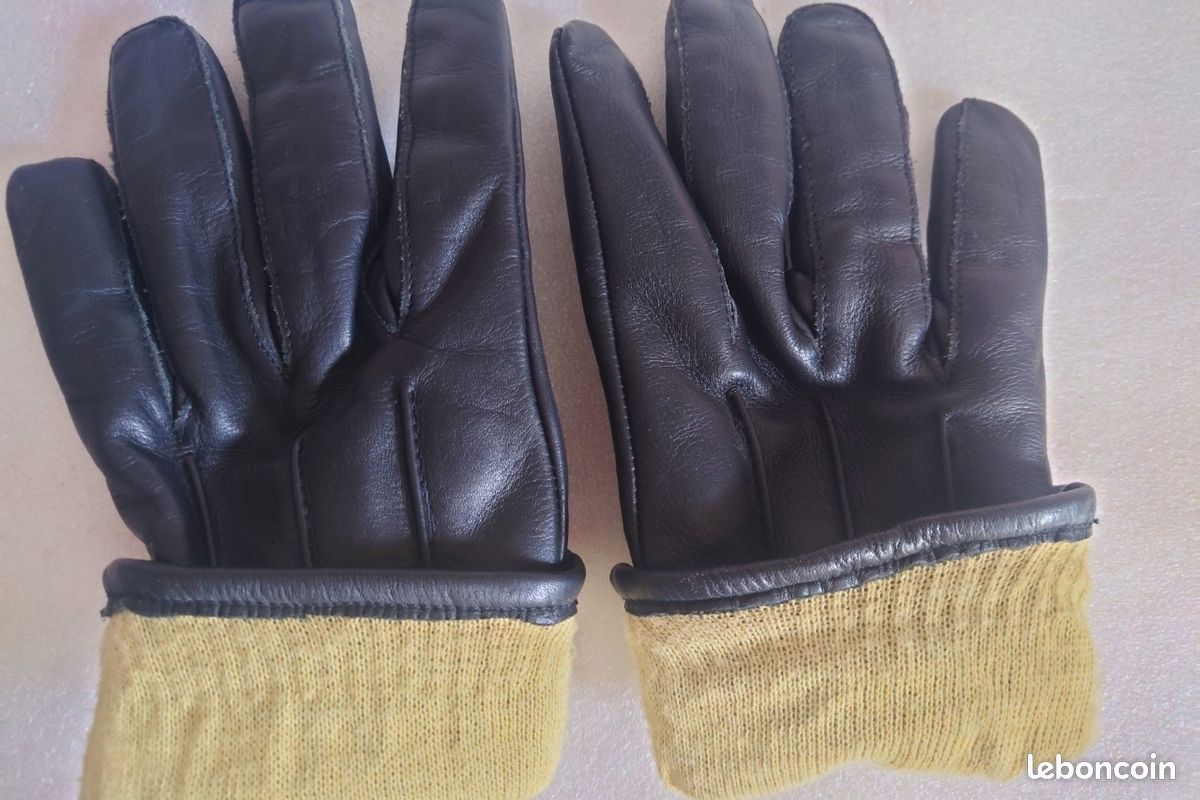 Gants anti coupures ,cuir avec doublure Kevlar 9,5 (image 8)