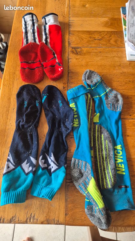 paires chaussettes ski enfant 31 33 Sport Plein air