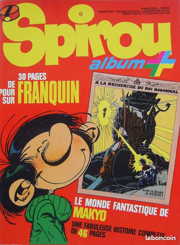 Spirou Hors Série album + 6 Makyo 30 pages de Franquin juin 1983 (image 2)