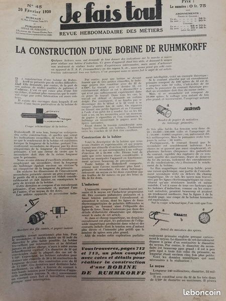 Collection de 60 revues "je fais tout " de 1930 à 1934 (image 3)