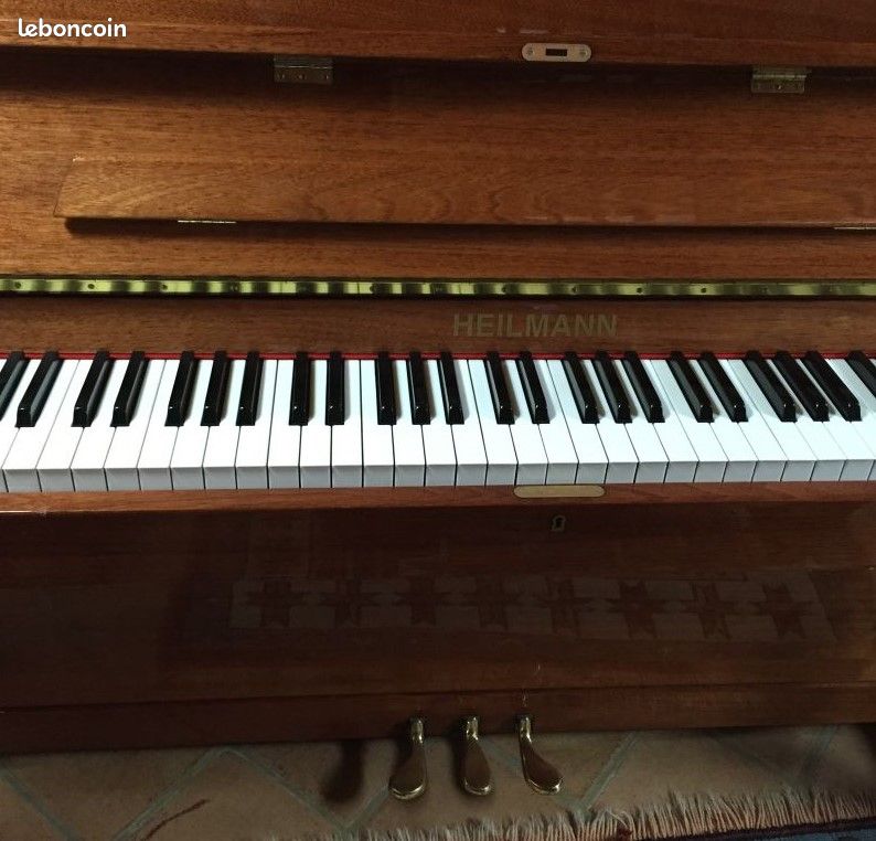 Piano droit Heilmann + Banquette d’origine (Possibilité de négocier) (image 3)