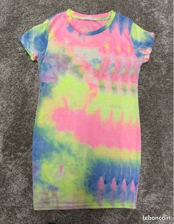 Robe T-shirt - Crème/rayé - Ladies | H&M CA