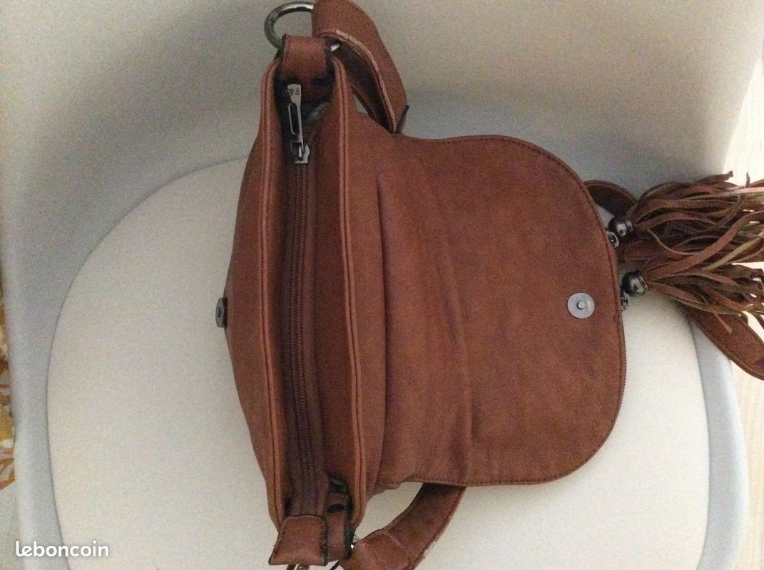 Sac à bandoulière femme camel (image 3)