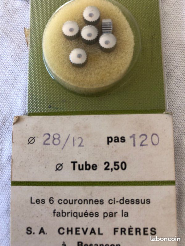 Montre 6 couronnes remontoir chromee plongee 20 atmos nos neuf (image 2)