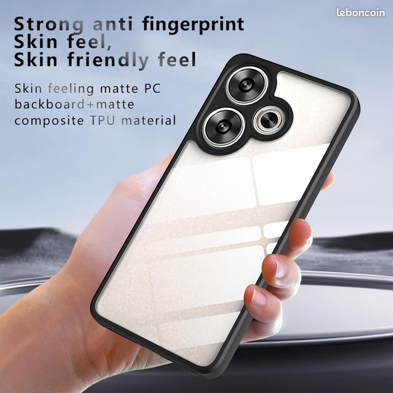 YUXING Cover per Xiaomi Poco F6 5G Custodia Trasparente con Pellicola Protettiva Lenti Morbida Ultra Sottile Antiurto Bumper Slim Case - Verde