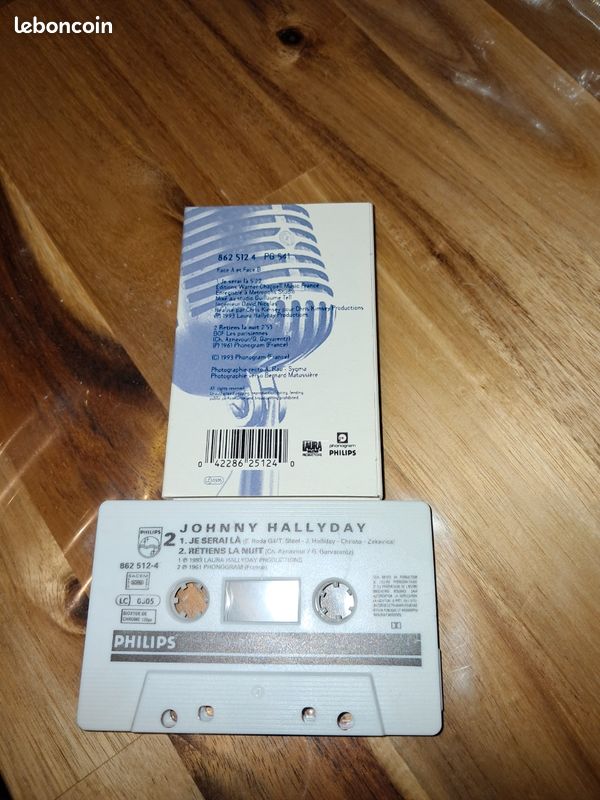 K7 audio cassette 2t johnny hallyday (image 2)