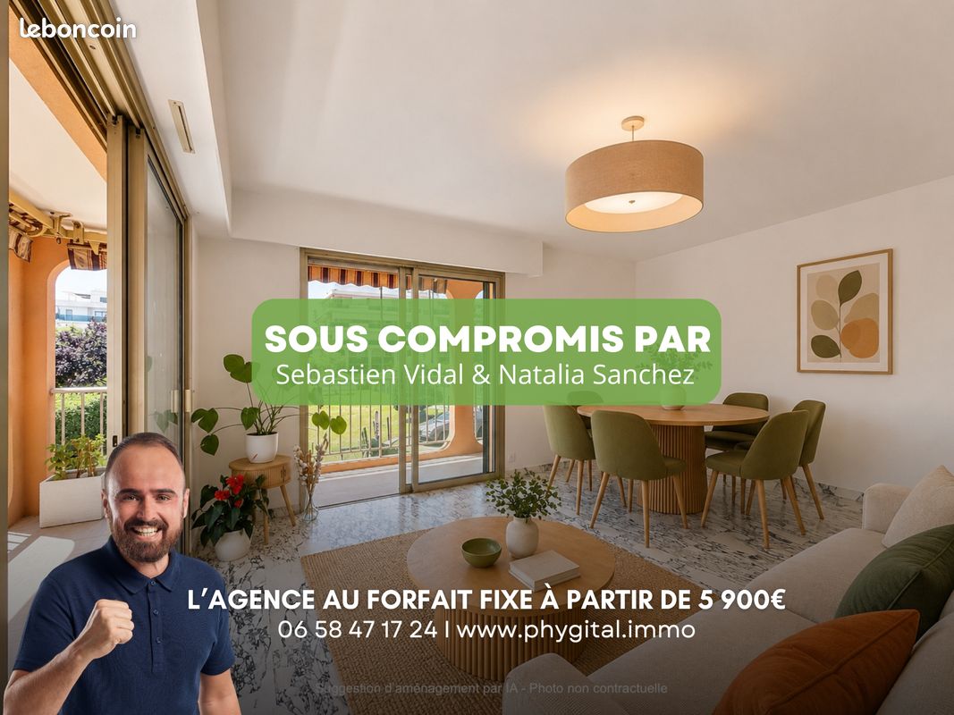 Appartement 3 pièces 64 m² · à Cagnes-sur-Mer · 64 m² · 369 900 €