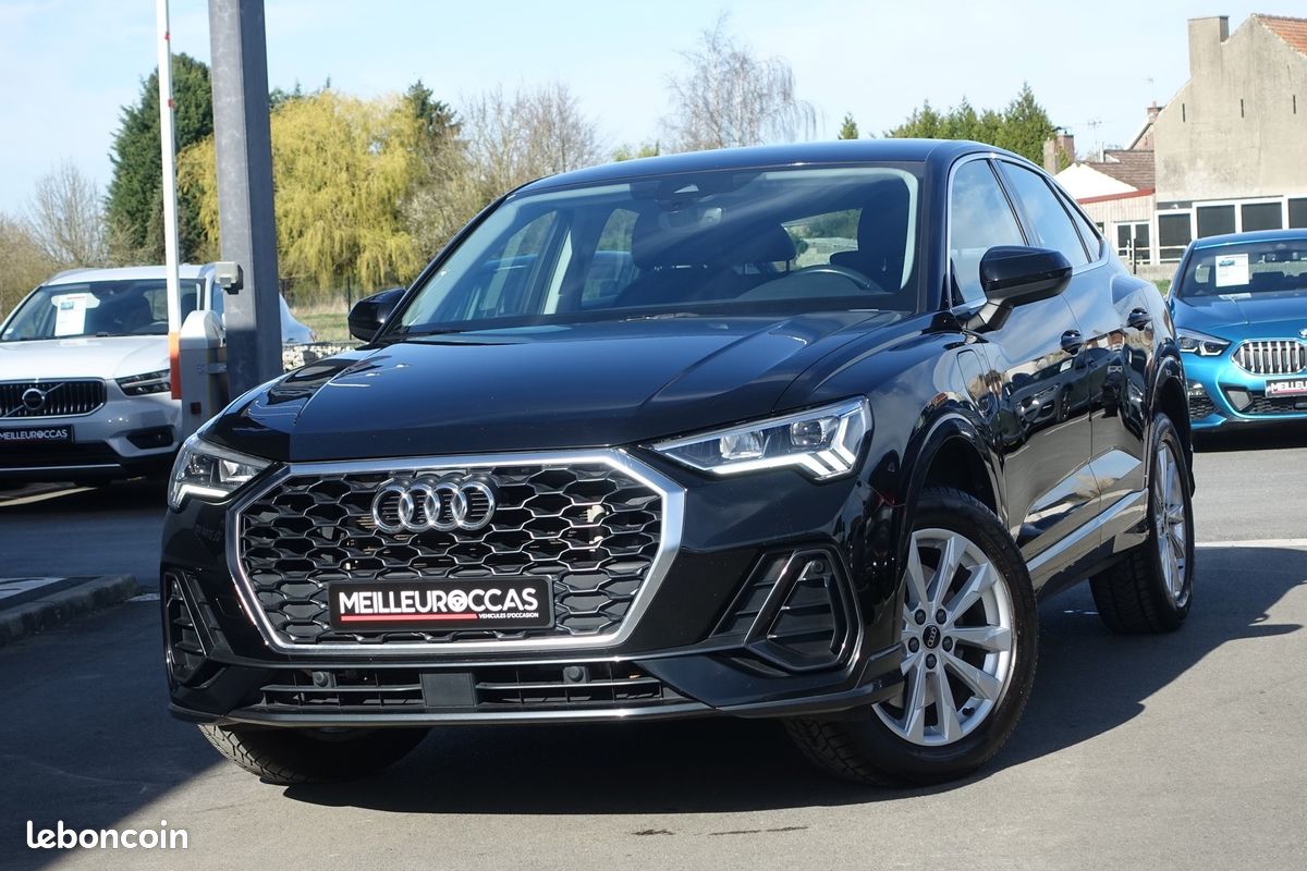 Q3 Sportback 45 Tfsi e 245ch S-Tronic Hybride Cuir chauffants/Virtual cockpit/Gps Europe/Caméra/Carplay/Hayon électrique/1*Main/Garantie 12 mois (image 1)