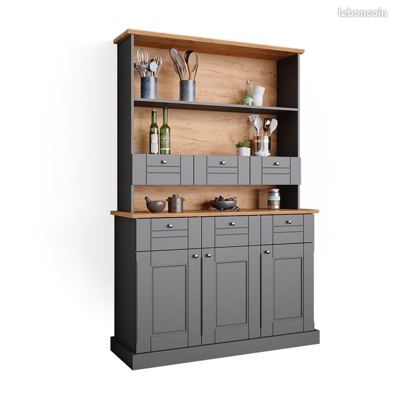 Niche XXL toit shingle noir grande niche en bois avec toit shingle noir (image 4)