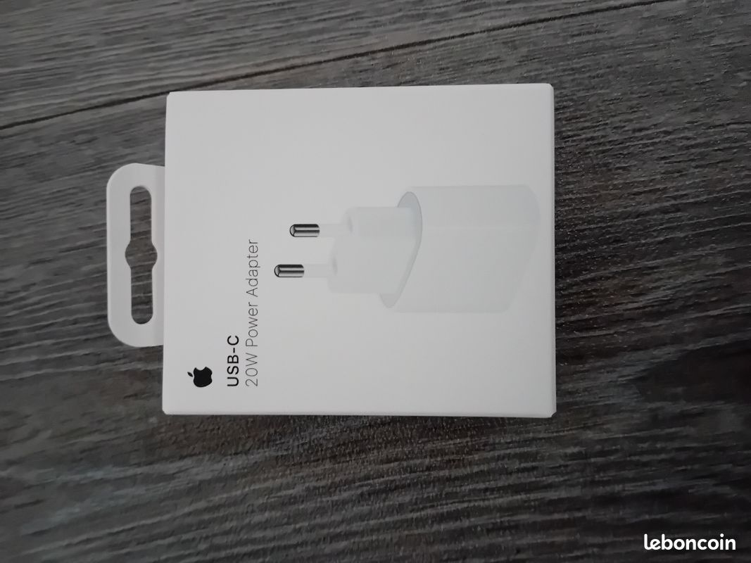 Chargeur iphone 20w power et USB -C (image 1)