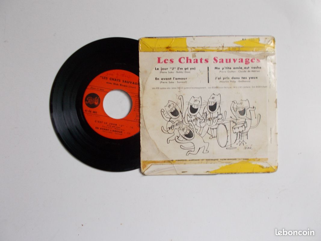 45t-les chats sauvages-ma p'tite amie est vache (image 2)