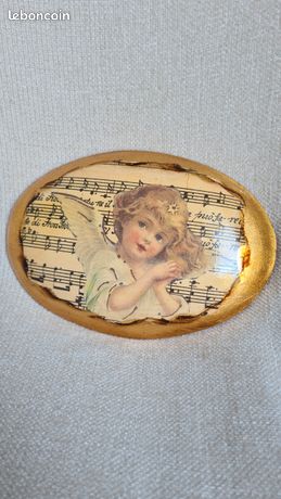 Petit Cadre Photo Ancien Bois Doré - Photo Bébé - Fin XIXe Début XXe
