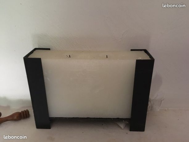 Porte bougie ET bougie rectangulaire (image 2)
