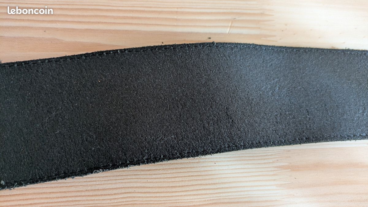 Ceinture cuir WE noire 85 cm (image 13)