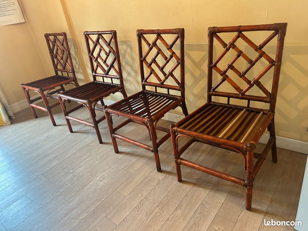 Chaises en rotin (image 1)