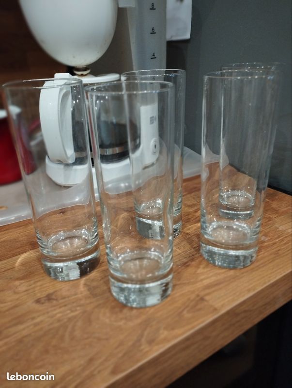 Lot de 5 grand verre en longueur (image 1)