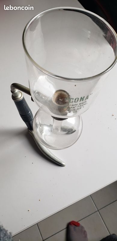 Cafetière Vintage CONA – Années 60 – Verre Transparent – Jamais Utilisée – Réf 520