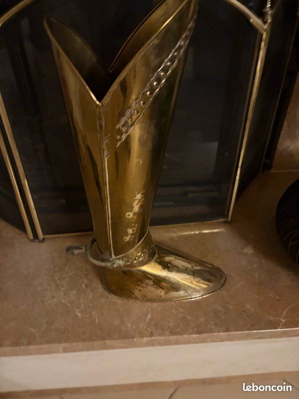 Grande botte cuivre jaune/porte parapluies (image 1)