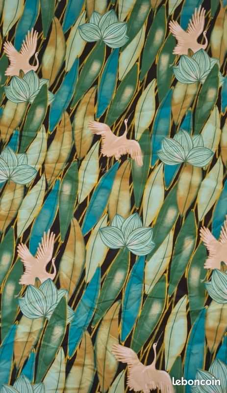 Drap de Lit Motif Nature Tropical (image 2)