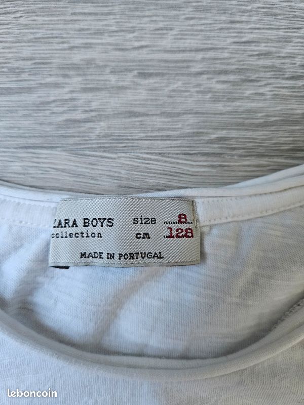 T-shirt ML ZARA 8 ans (alor) (image 3)