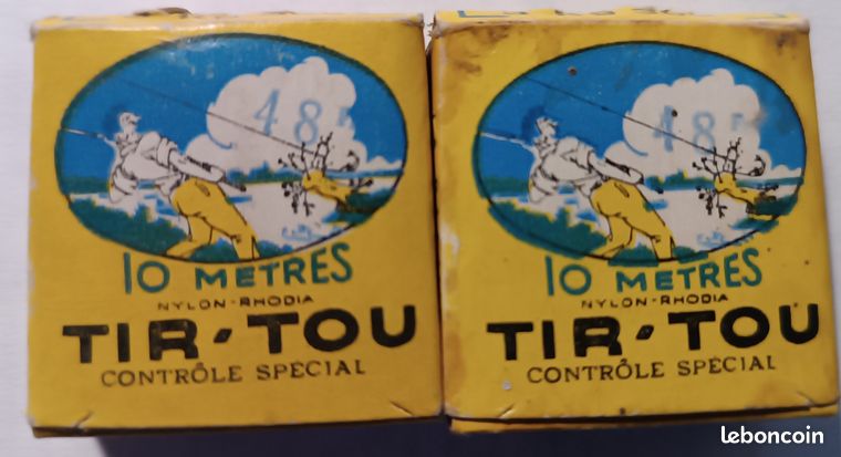 Lot De Pêche Vintage Tir'Tou - France - Leurre Et Accessoires Eau Douce - Bon État