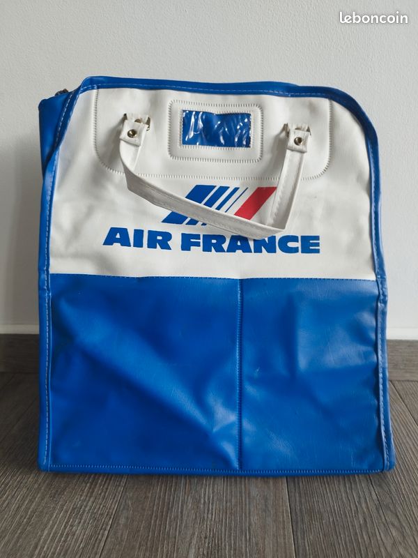 Sacoche Vintage Air France Authentique – Modèle Original Compagnie Aérienne Homme