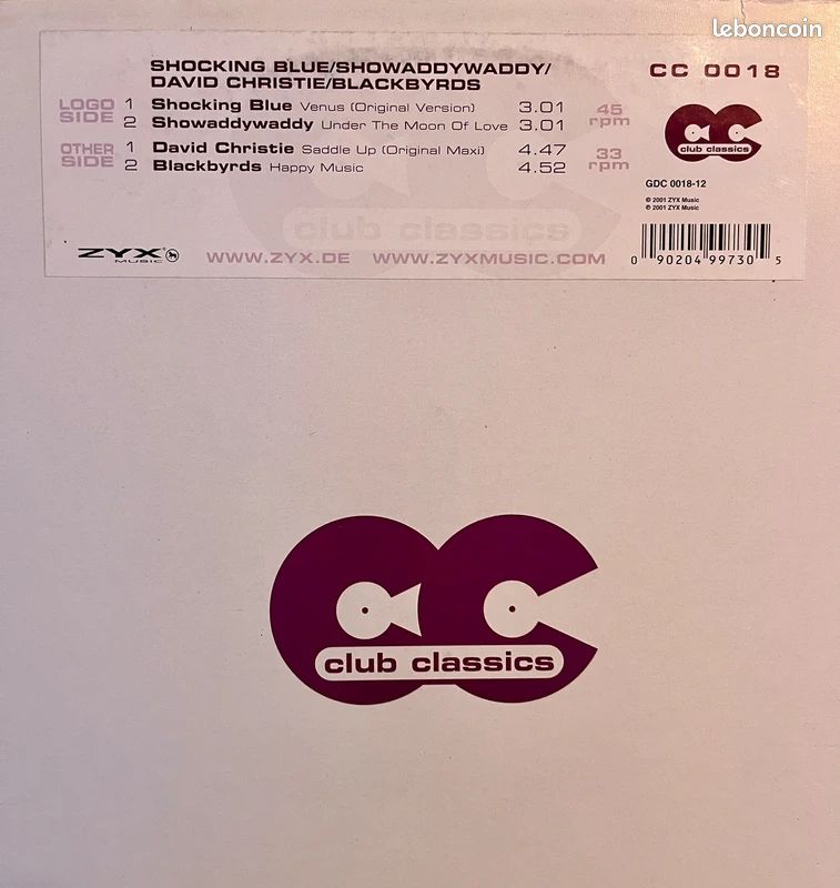Club Classics 18 – Vinyle compilation (Funk Soul Rock) (image 2)