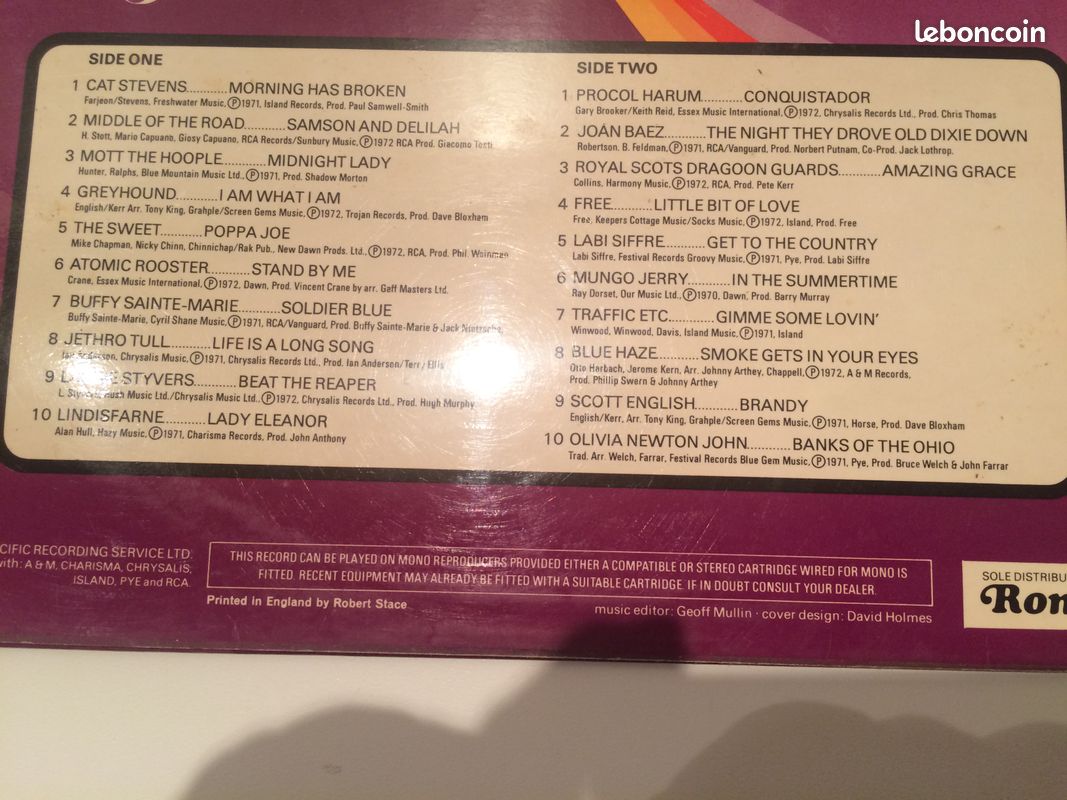 Disque vinyle 33 tours 20 star tracks (image 4)