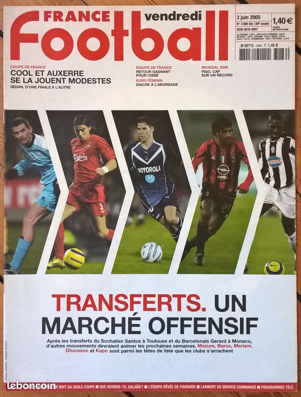 Magazine FIFA Officiel N°8 Août 2005 – Fußballprogramm Deutschland, Bon état