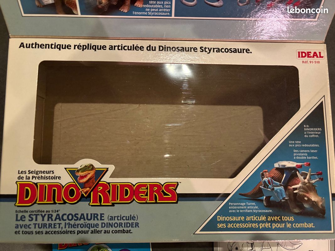 Figurine Dino Riders - Styracosaure Avec Personnage - TYCO - Occasion