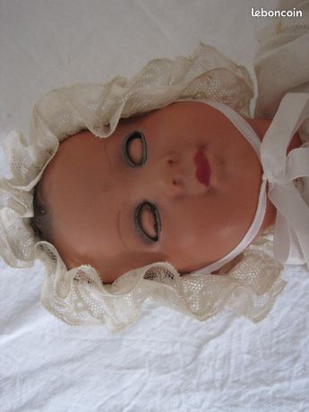 TRES ANCIEN POUPON PETITCOLLIN  Tête d Aigle  Yeux Dormeurs , de 50 cm EUR 8,60 - FR