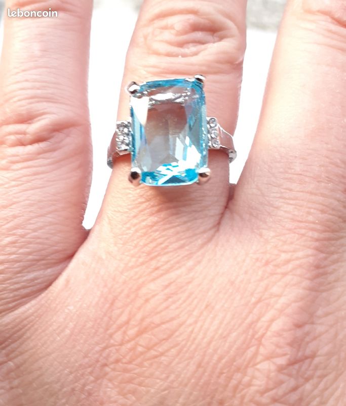 Bague Aigue Marine neuve dans son écrin (image 3)