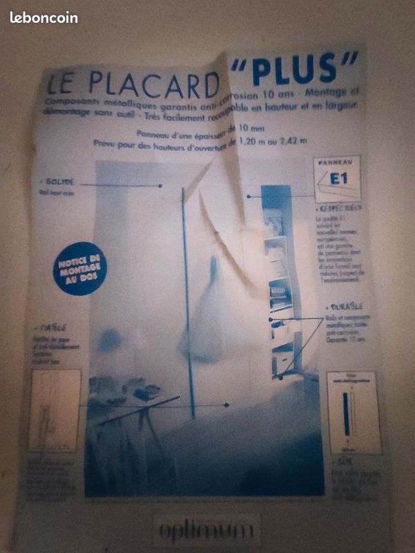 Panneau blanc coulissant (image 2)