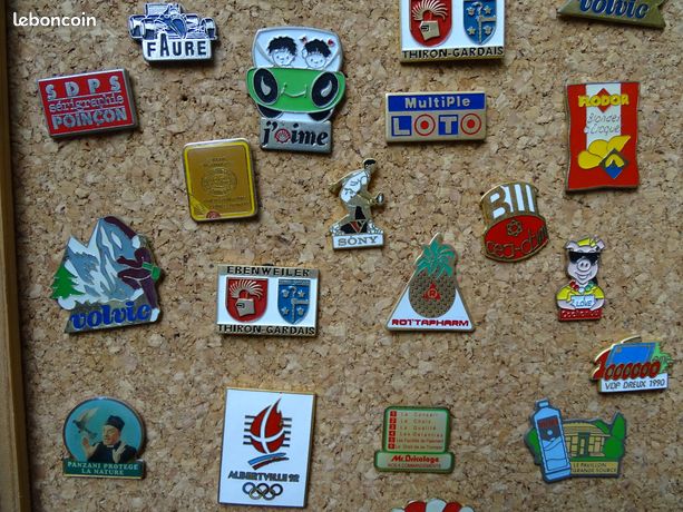 Pin's olympique vintage de tennis de table ~ Jeux d'été de