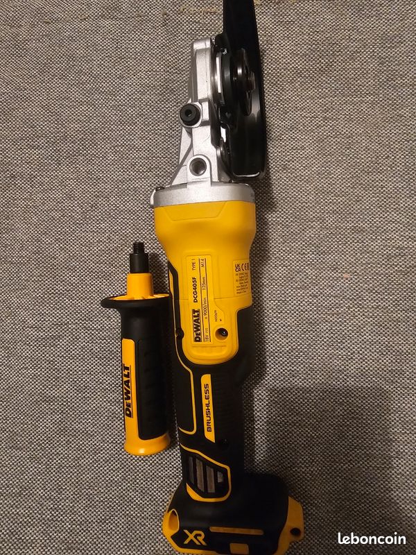 Meuleuse tête plate DeWALT DCG405F 18V XR - NEUVE (Machine nue) (image 4)