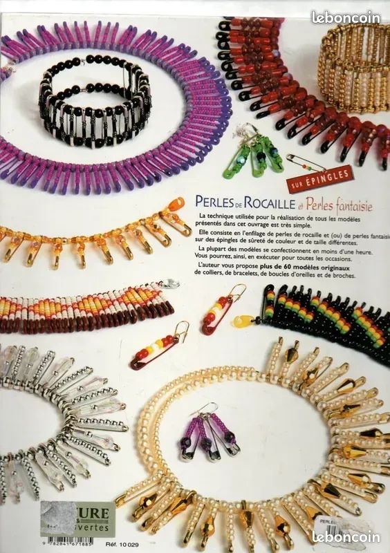 Lot de 4 jolis livres d'instructions sur la création de bijoux en perles (image 9)