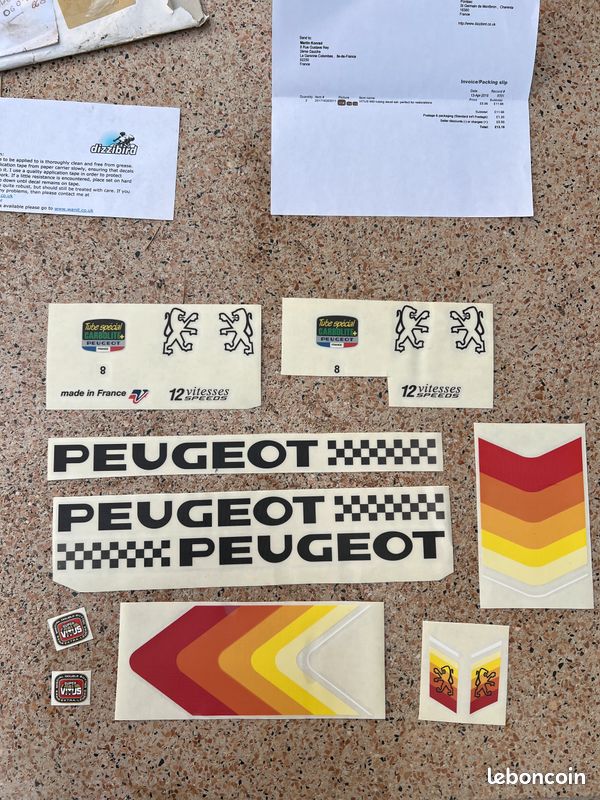 Peugeot Bike Decals Autocollant Velo Peugeot Peugeot Bike Stickers