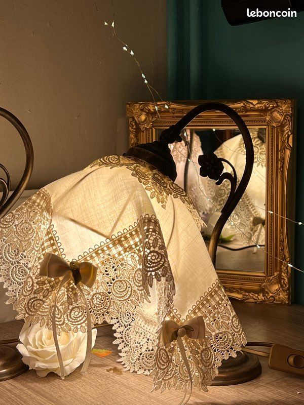 Lampe de chevet style art déco en laiton | Ma Cabane Vintage
