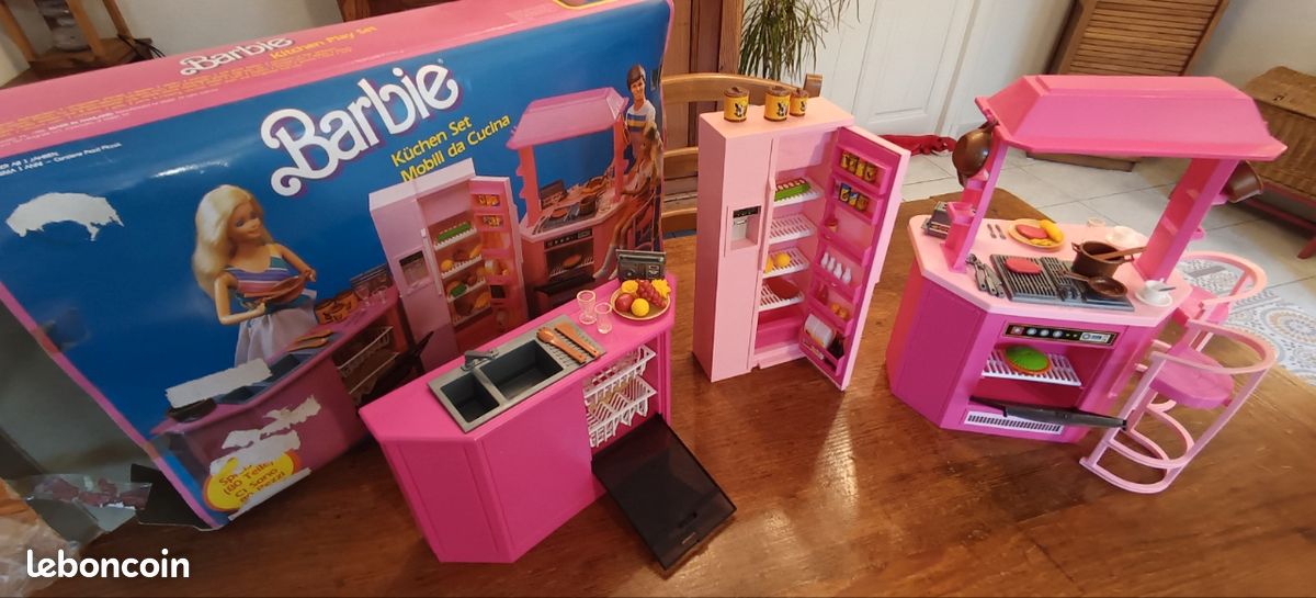 Barbie Cuisine De Rêve 9119 Avec Accessoires - Mattel 1984 Original Vintage Rétro France