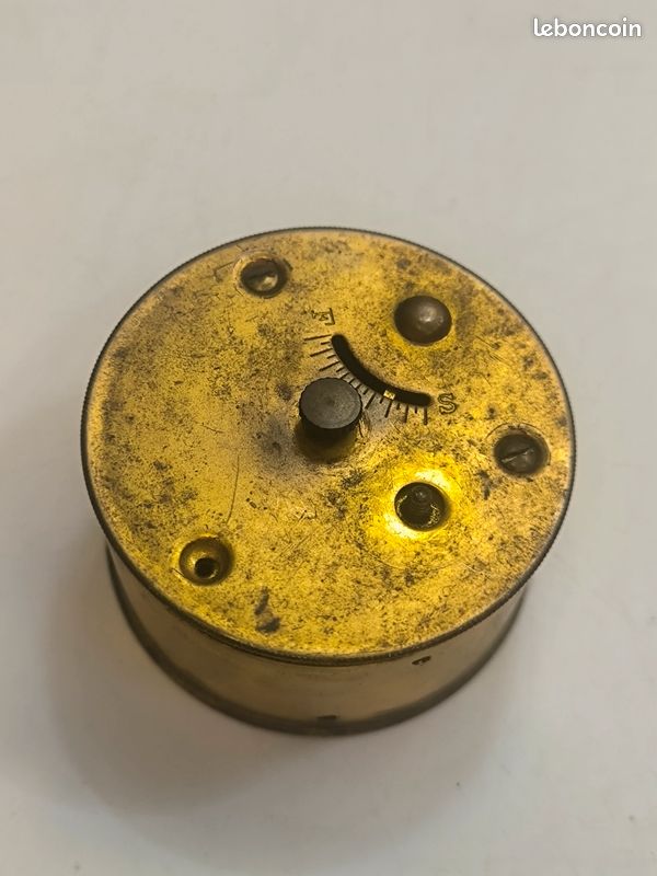 Encrier double bronze avec Pendulette 19em (image 8)