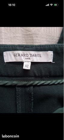 Pantalon Gerard Darel Taille 42 – Marron Beige – 98% Coton, 2% élasthanne – Occasion Très Bon état