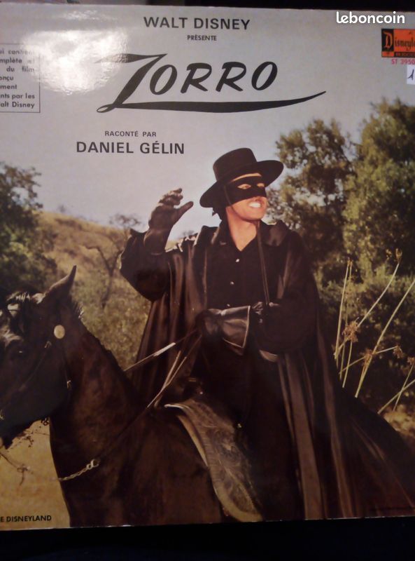 33t vinyle ZORRO Walt Disney 1959. TBE (image 1)